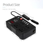 Hot Sales Autobatterie 12V bis 220V Digital anzeige Solar auto 300W Hochleistungs-Auto ladegerät Modifizierte Sinus welle